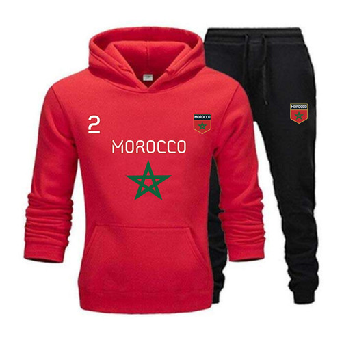 Jogging foot maroc homme - maroc, rouge